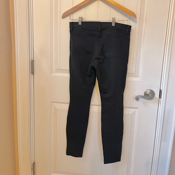 J. Crew Gigi pant size 4 black stretch dress leggings with front zipper - Picture 3 of 5